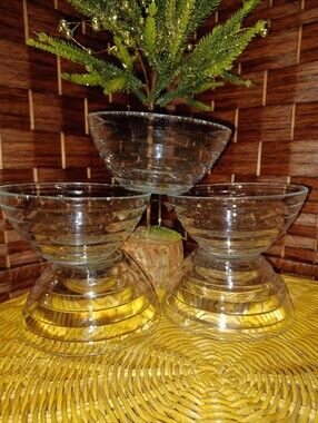 Set of 5 Clear Glass Duralex Bowls
